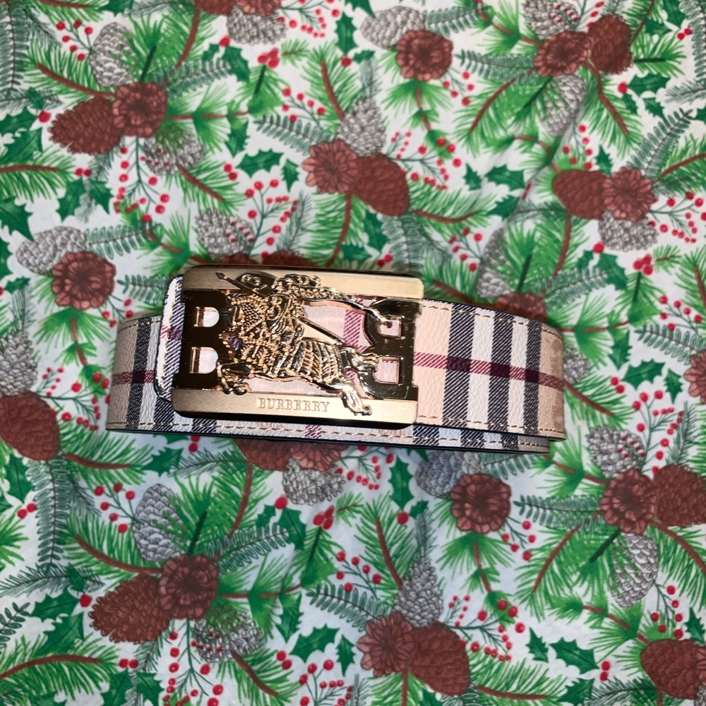 Men’s reversible Burberry belt